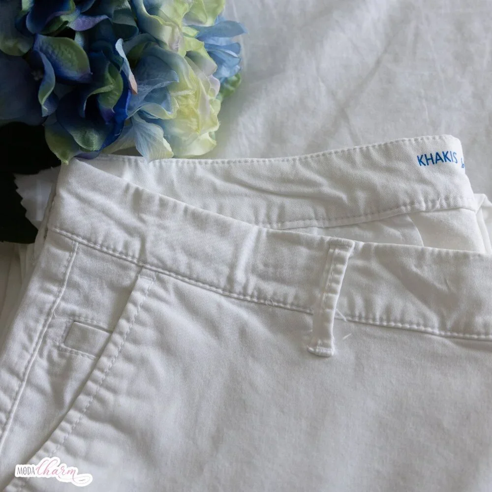 Gap Khakis Skinny Boyfriend White Pants - Picture 6 of 6